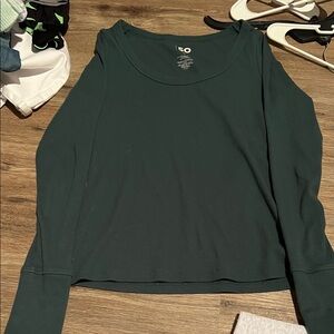 SO Women's Dark Green Long Sleeve Tee